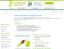Tablet Screenshot of energies-solaires-renouvelables.eu